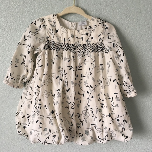 GAP Other - Baby GAP smocked bubble dress long sleeve girl